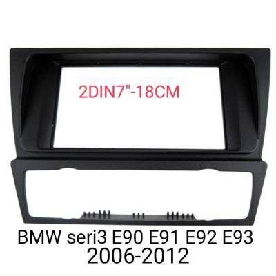 หน้ากากวิทยุ BMW SERI3 E90 E91 E92 E93 ปี 2006-2012 สำหรับเปลี่ยนเครื่องเล่นทั่วไป 2DIN7"_18CM. หรือ ติดตั้งจอ Android player7"