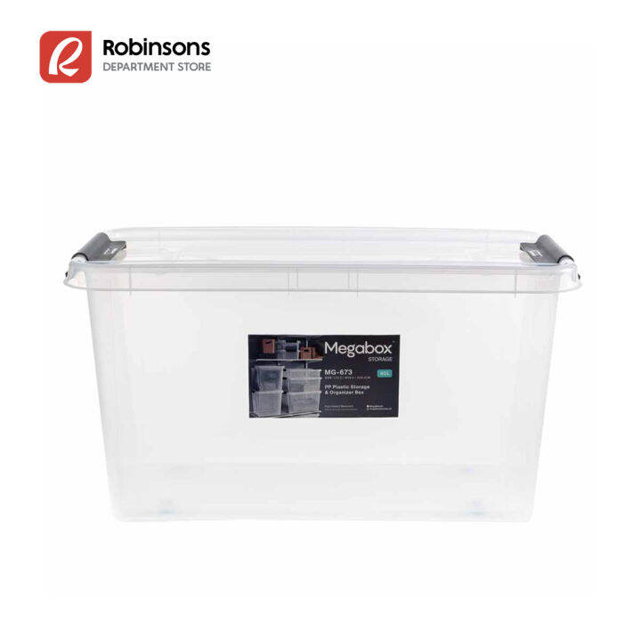 Megabox 80L Storage Box (Clear) Lazada PH