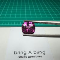 โกเมน สีม่วงแดง 2.8 ct โรโดไลท์กาเน็ต(rhodolite, pyrope garnet) Top quality! สีสดสวยมาก เหลี่ยมดี ไฟเต็ม ไร้ตำหนิ