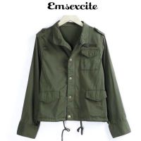 แจ็คเก็ตเขียวทหาร เสื้อทหาร เสื้อparka   ?งานแบรนด์ ?EMSEXCITE? (JAPAN) ?งานสวย ป้ายครบ (JK503)