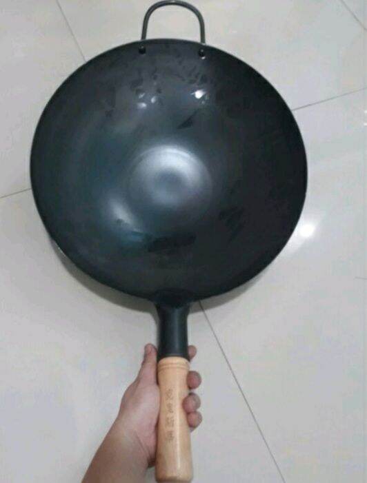 Authentic Chinese Wok Original OldStyle Restaurant Carbon Steel Pre