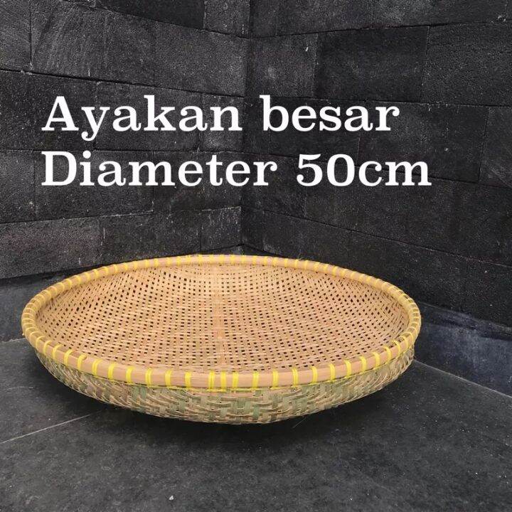 Ayakan Bambu Besar 50 Cm Awitali Tampah Saringan Kalo Anyaman Bambu ...