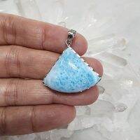 จี้หินลาริมาร์  หินลาริมาร์(Larimar)น้ำหนัก 9.5 กรัม