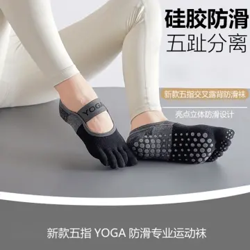 Yoga Socks Professional Anti-Slip Pilates Socks Five-Toe Women's Anti-Slip  Yoga Socks For Aerial Dance In Summer