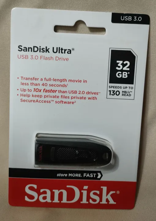 SanDisk Ultra 32GB, USB 3.0 FLASH DRIVE, 130 MB/s | Lazada PH