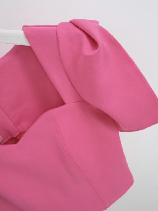 เสื้อครอปทรงเจ้าหญิง-สีชมพู