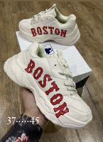 รองเท้าหนังMLB boston รุ่น classic งานแท้100% box set รองเท้าผ้าใบ รองเท้าแฟชั่น รองเท้าลำลอง