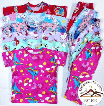 Women Cotton Sleepwear Cartoon Characters Pajama Terno Set