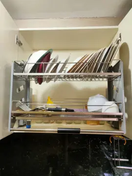 Kitchen Cabinet Pull Down Rack