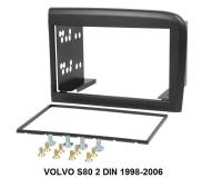 หน้ากากวิทยุ VOLVO S80 ปี 1998-2005 สำหรับติดตั้งเครื่องเล่นทั่วไปแบบ 2DIN7"_18CM.  งานไต้หวันแท้