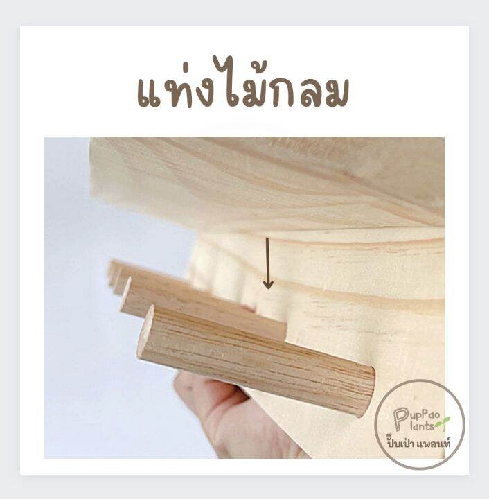 ชั้นวางของติดผนัง-ชั้นไม้-ไม่ต้องเจาะผนัง-พร้อมส่งจากไทย