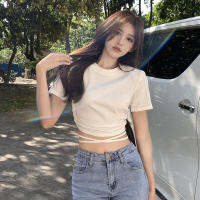 Lin Hot Girls Fashion เสื้อครอปแขนสั้นผู้หญิงเสื้อแฟชั่นผญสไตล์เกาหลี