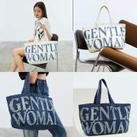 พร้อมส่ง?GW DENIM TOTE BAG สี WHITEและสี NAVY แท้ ?%