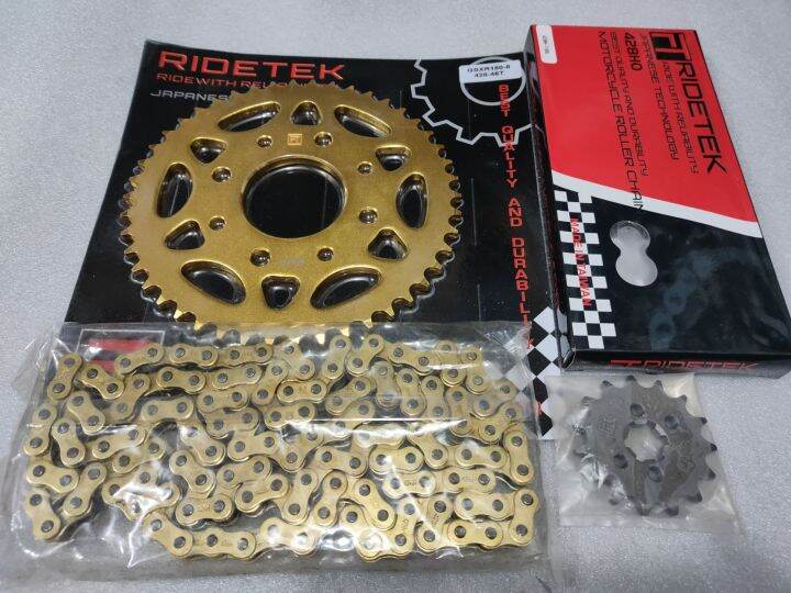 SUZUKI GSX-R 150 , GSX-S 150 RIDETEK SPROCKET AND CHAIN SET | Lazada PH