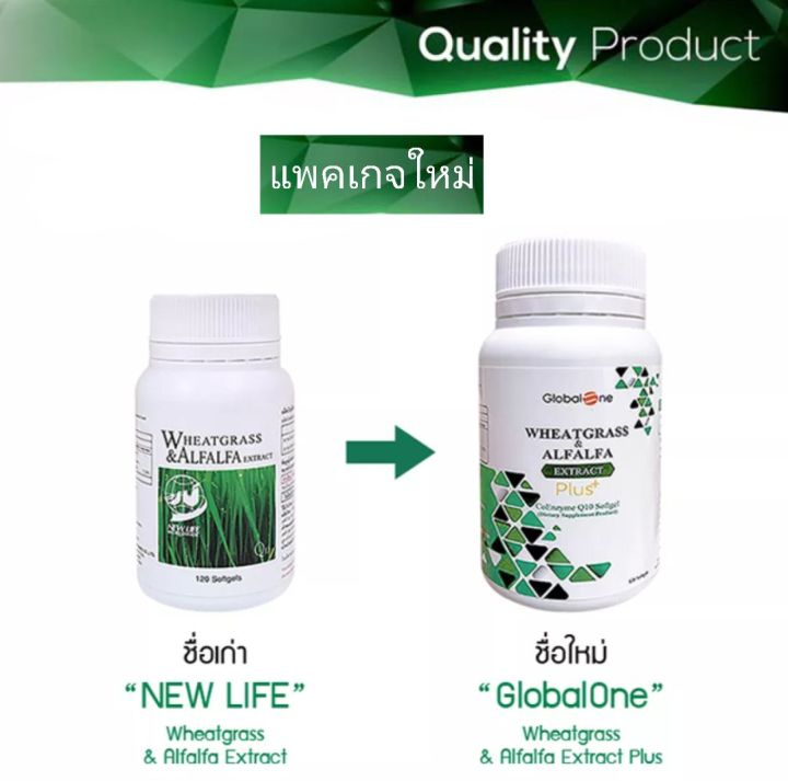 ผักเม็ด-wheatgrass-ขวดใหญ่-120ซอฟเจล-ผักเม็ดนิวไลฟ์-newlife-wheatgrass-เปลี่ยนชื่อเป็น-globalone-wheatgrass-amp-alfalfaq10-ผักเม็ด-นิวไลฟ์