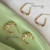 PPTHEPASTEL - ต่างหูผู้หญิง ทรงสี่เหลี่ยม Stelliny Earrings