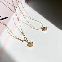 Pure Heart Necklace สร้อยคอสีทองห้อยหัวใจ