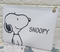 แฟ้มใส่เอกสารA4/ซองใส่เอกสารA4 ลายการ์ตูน Snoopy ขาว-ดำ น่ารัก ขนาด 12.5x9.5x1 นิ้ว