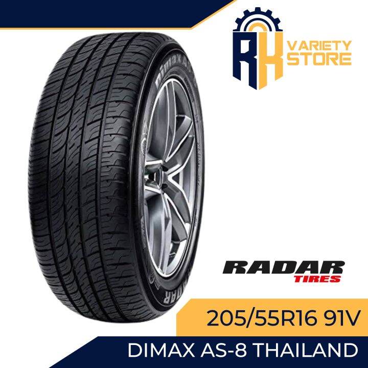 RADAR THAILAND 205/55R16 91V DIMAX AS-8 PASSENGER TIRES | Lazada PH