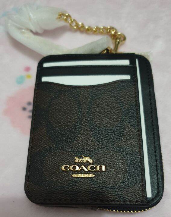 COACH ZIP CARD CASE IN SIGNATURE CANVAS Lazada PH