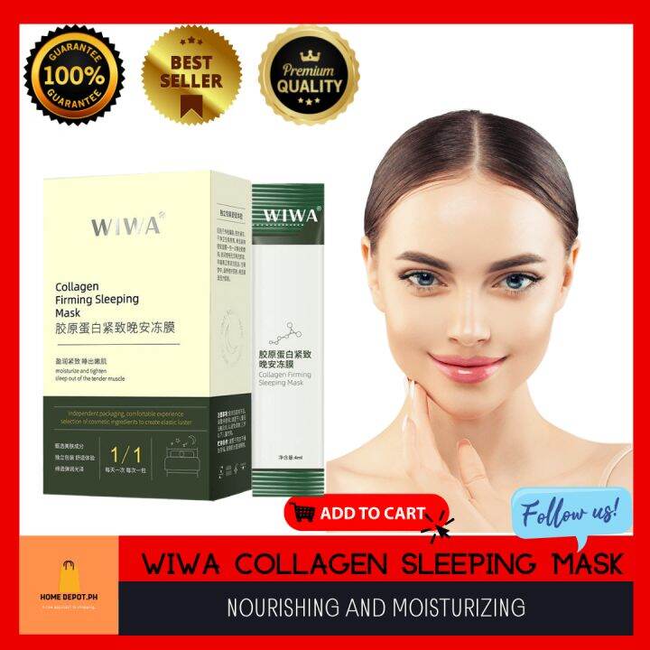 💋100 AUTHENTIC WIWA Collagen Sleeping Firming Sleeping Mask 20PCS💋Anti