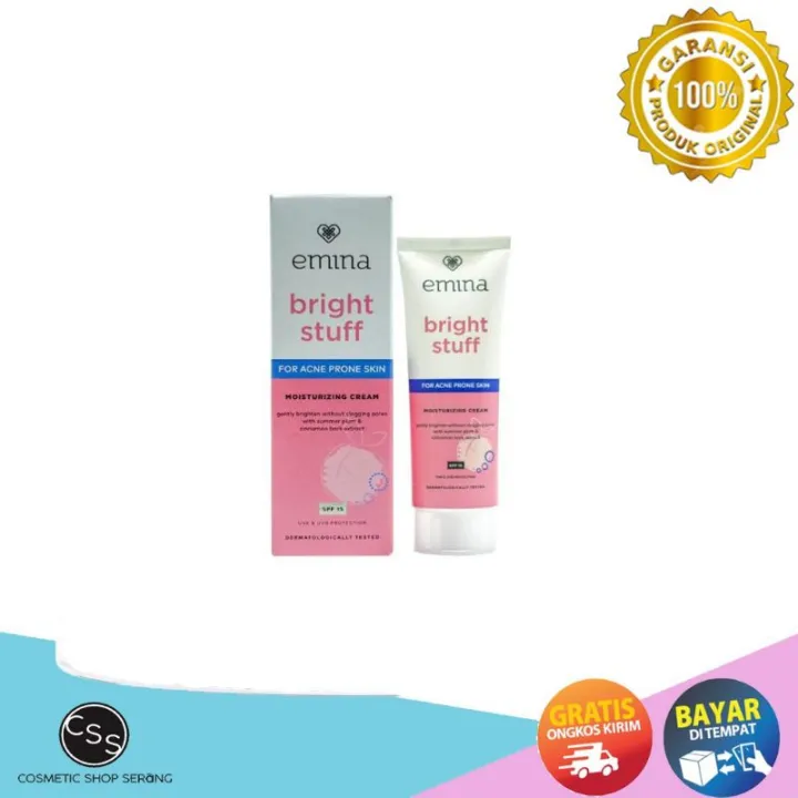 Emina Bright Stuff Acne Prone Skin Moisturizer Cream 20mlPelembab Wajah Original Lazada Indonesia