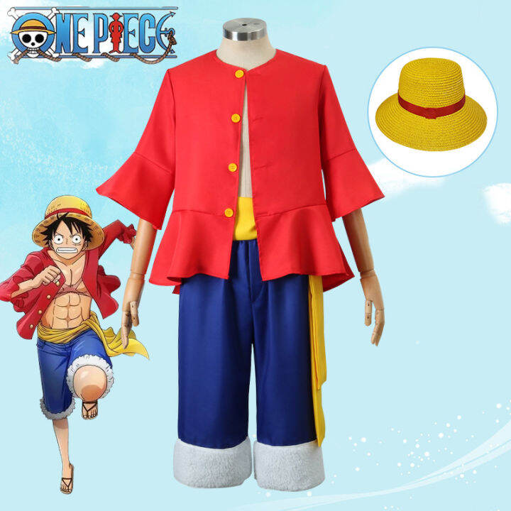 Anime Monkey D Luffy Cosplay Costume For Men New World Clothes Luffy ...