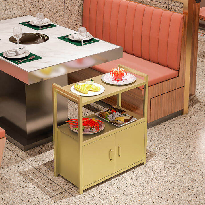 Modern Simple Light Luxury Style Hot Pot Restaurant Dish Rack