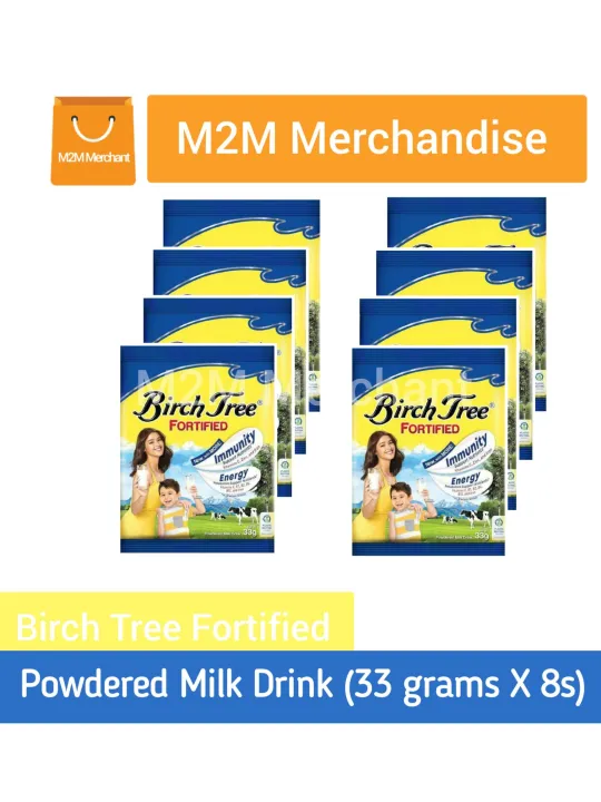 Birch Tree Fortified Powdered Milk Drink (33 grams X 8s) sachet Lazada PH