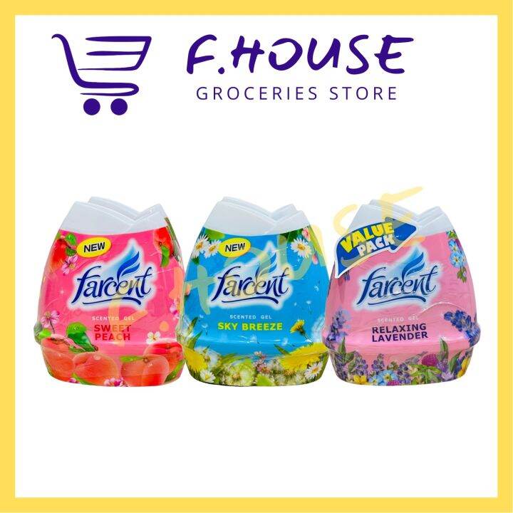 Farcent Scented Gel Air Freshener Value Pack (200g X 2’s) Lazada