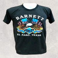 เสื้อยืด ดำวินเทจ อินทรีย์ BARNETT