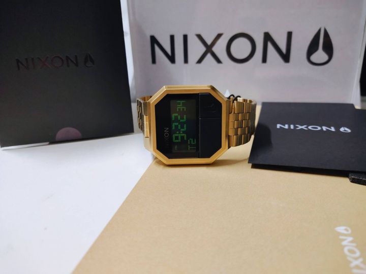 ประกันศูนย์ไทย-nixon-rerun-nxa158502-00-นาฬิกาข้อมือผู้ชายเเละผู้หญิง-สีทอง-ขนาดหน้าปัด-37-mm