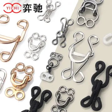 50Pairs Sewing Hooks and Eyes Hook & Eye Closure Metal Hook and