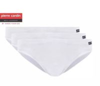 Pierre cardin PB-100-WH กางเกงในชาย Bikini ขอบพับ สีขาว ผ้า Cotton 100% 1Pack 3ตัว สินค้าพร้อมส่งทุกรายการ