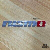 โลโก้* nismo งานโลหะ  ( ขนาด* 1.9 x 12.5 cm ) ราคาต่อชิ้น