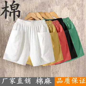 Womens Vintage Wide Leg Shorts Button High Waisted Half Pants Juniors Teen  Girls Cotton Linen Short Pants Culottes - Walmart.com