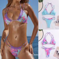 (พร้อมส่ง) Bikini Candy? บิกินี่แต่งเย็บ2ชิ้น สายลูกปัด น่ารักมาก เซกซี่สายฝอ