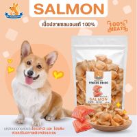 Mr.Kangaroo แซลมอน  (Freeze Dried Salmon) ขนมฟรีซดราย ขนมหมา จากเนื้อปลาแซลมอน นอร์เวย์ แท้ 100%