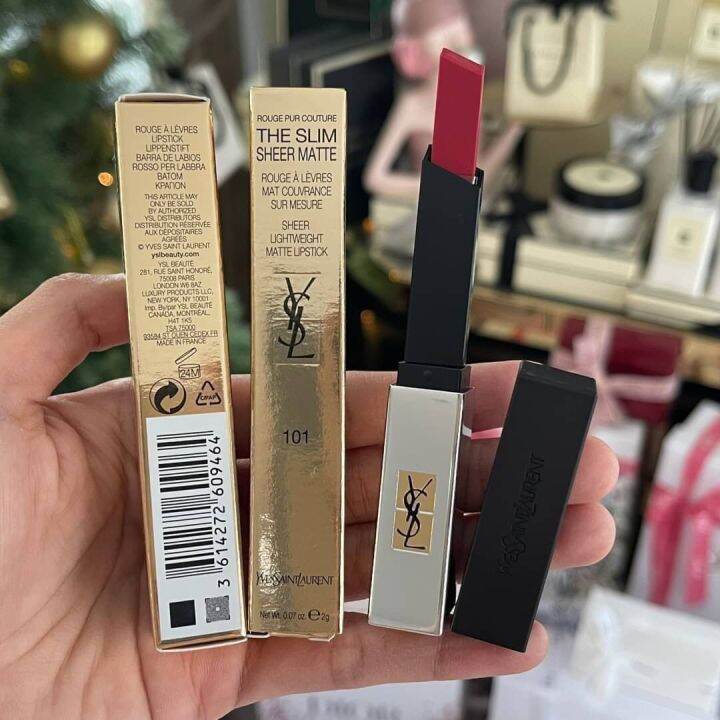 ลิปสติก YSL ROUGE PUR COUTURE THE SLIM สี 101 | Lazada.co.th