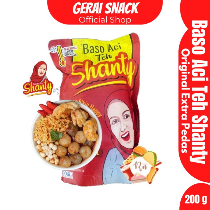 Baso Aci Teh Shanty Original Extra Mie Kuning Asli Garut 200 G Lazada