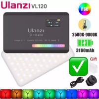 Ulanzi VL120 RGB Light LED กล้องแสงสี3100MAh หรี่แสงได้2500K-9000K-สีแผงโคมไฟสตูดิโอ