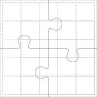 กระดาน สำหรับเกม Cross Puzzle
ประกอบด้วย 4 ชิ้น จิ๊กซอว์
มีความหนา 3 มิลลิเมตร แข็งแรง ไม่งอ