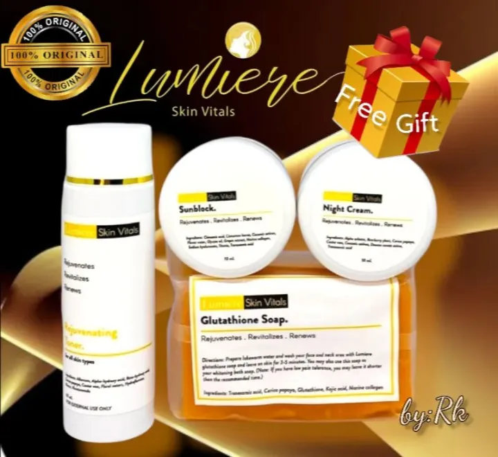 Lumiere Skin Vitals Authentic Rejuvenating Set FREE GIFT | Lazada PH