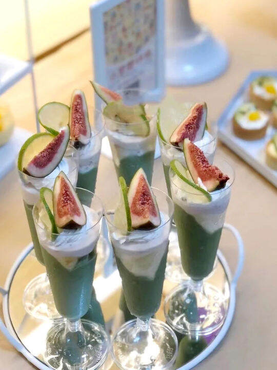 Goblet Mousse Cup Disposable Champagne Glass Plastic Baking Transparent