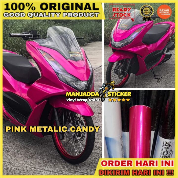 Sticker Skotlet Motor Pink Metalic Candy Super Glossy Lazada Indonesia