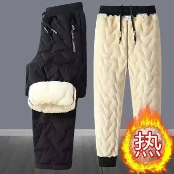 Cyprus Winter Leggings Warmer for Men Long Jones Pants Solid Color