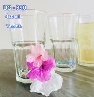 UG - 390  กล่อง 6 ใบ : แก้ว แก้วน้ำ แก้วใส แก้วน้ำดื่ม แก้วเหล้า แก้วเบียร์  ขนาด 420 ml. (14.5 oz)  แพ็ค 6 ใบ / 122 บาท Union Glass