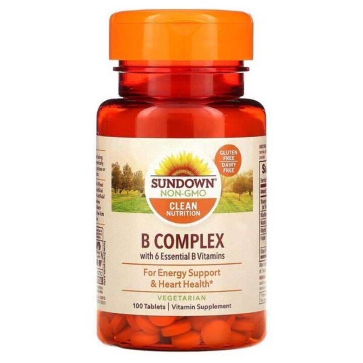 [ Pre Order ] SUNDOWN NATURALS VITAMIN B COMPLEX- 100 Tablets( Energy ...