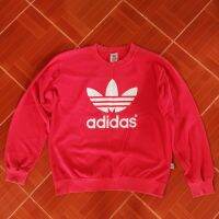 ??เสื้อสเวตเตอร์ Adidas 90sBig Vintage-LOGOหน้าหลัง??Made in JAPAN