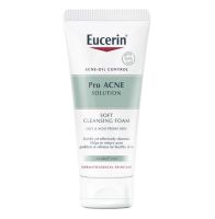 Eucerin Pro Acne Cleansing foam 50ml เยูเซอริน โปร แอคเน่ โซลูชั่น เจนเทิล คลีนซิ่ง โฟม